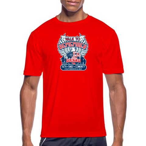 OATH MEMORIAL MAY Men’s Moisture Wicking Performance T-Shirt - red