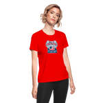 OATH MEMORIAL MAY Women's Moisture Wicking Performance T-Shirt - red