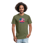 OATH Fitted Cotton/Poly T-Shirt - heather military green