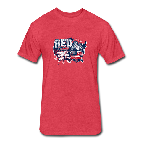 OATH RED Fitted 60/40 Cotton/Poly T-Shirt - heather red
