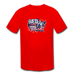 OATH RED Kid's Moisture Wicking Performance T-Shirt - red
