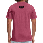 Fitted Cotton/Poly T-Shirt - heather burgundy