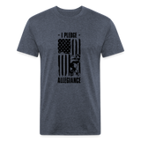 OATH PLEDGE Fitted Cotton/Poly T-Shirt - heather navy