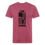 OATH PLEDGE Fitted Cotton/Poly T-Shirt - heather burgundy