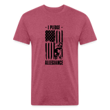 OATH PLEDGE Fitted Cotton/Poly T-Shirt - heather burgundy