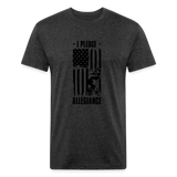 OATH PLEDGE Fitted Cotton/Poly T-Shirt - heather black