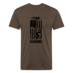 OATH PLEDGE Fitted Cotton/Poly T-Shirt - heather espresso