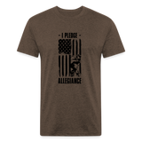 OATH PLEDGE Fitted Cotton/Poly T-Shirt - heather espresso