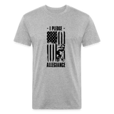 OATH PLEDGE Fitted Cotton/Poly T-Shirt - heather gray
