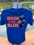 OATH BACK THE BLUE SHIRT, COTTON POLYESTER