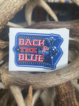 OATH BACK THE BLUE KISS CUT STICKER