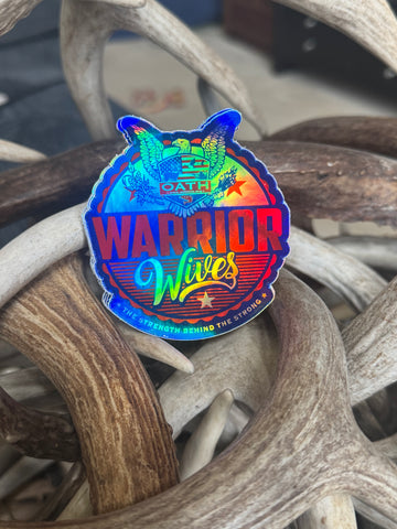 OATH WARRIOR WIVES HOLOGRAPHIC DIE CUT STICKER