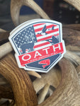 OATH DIE CUT STICKER