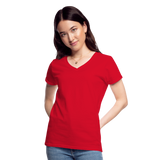 OATH RED Women's V-Neck T-Shirt - red