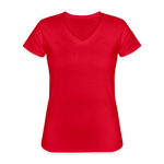 OATH RED Women's V-Neck T-Shirt - red