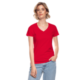 OATH RED Women's V-Neck T-Shirt - red