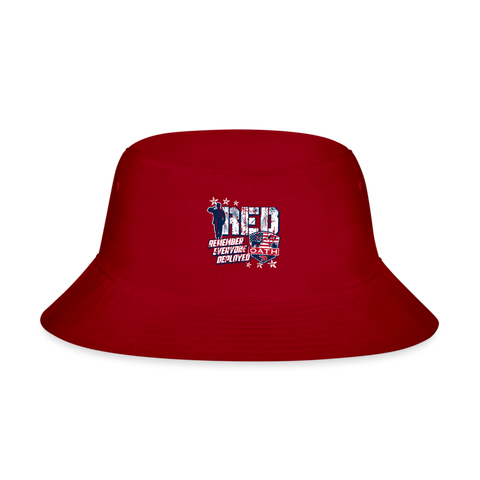 OATH RED Bucket Hat - red